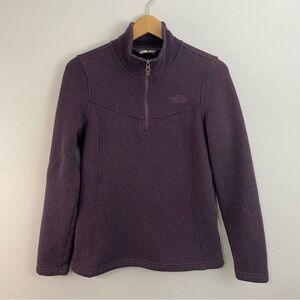 North Face Purple 1/4 Zip Jacket Pullover Fleece Women’s Medium‎